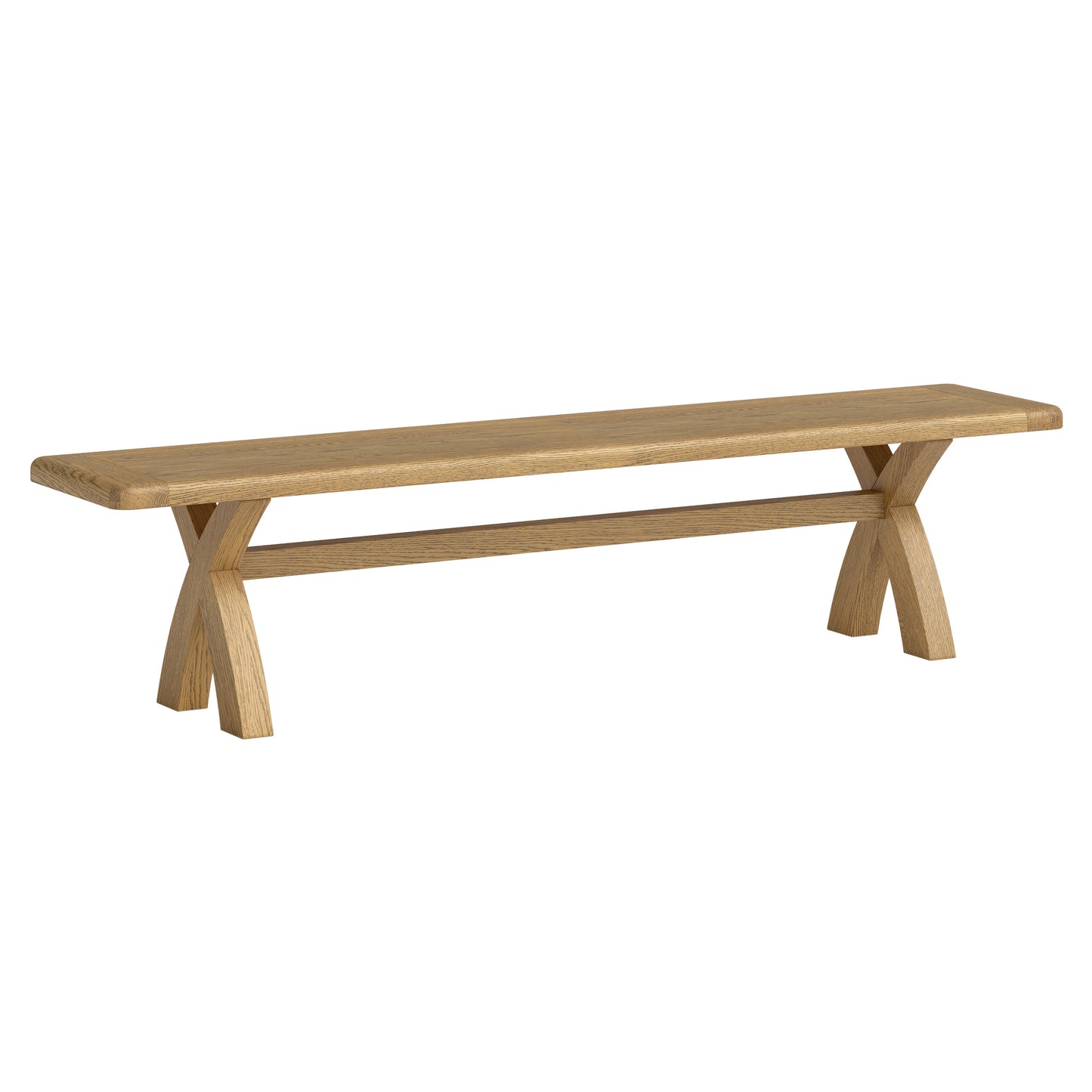 Dorchester Oak Cross Leg Bench