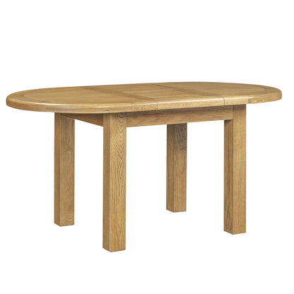 Dorchester Oak 120cm - 160cm Oval Extension Table