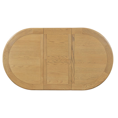 Dorchester Oak 120cm - 160cm Oval Extension Table