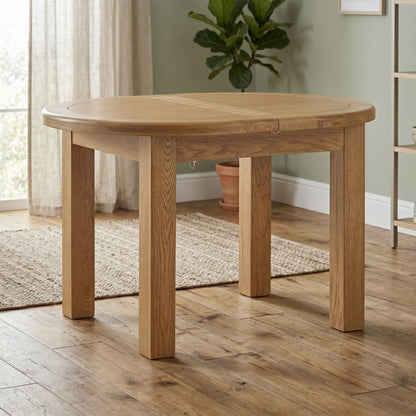 Dorchester Oak 120cm - 160cm Oval Extension Table