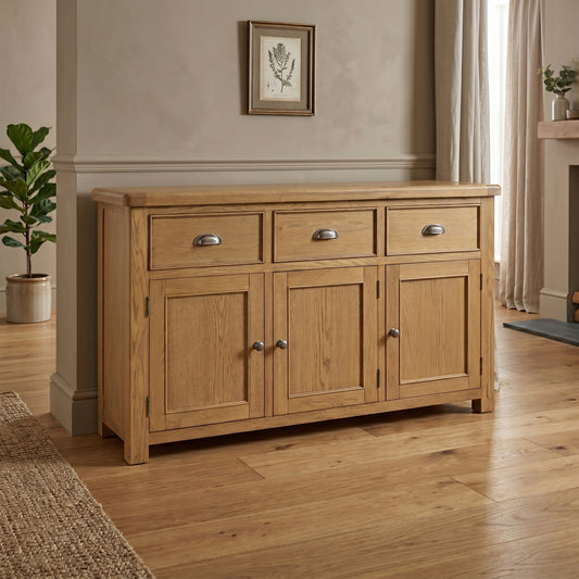 Dorchester Oak 3 Door Sideboard