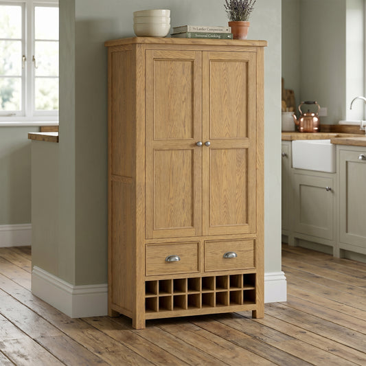 Dorchester Oak Double Larder Unit