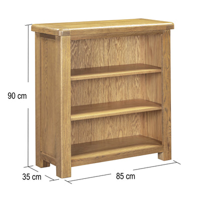Dorchester Oak Low Bookcase
