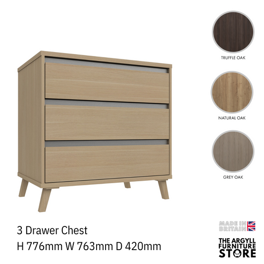 Tamar 3 Drawer Chest