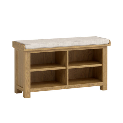 Dorchester Oak Shoe Bench
