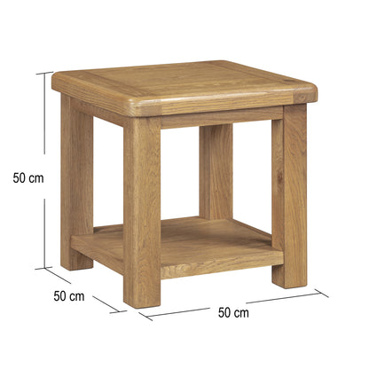 Dorchester Oak Lamp Table