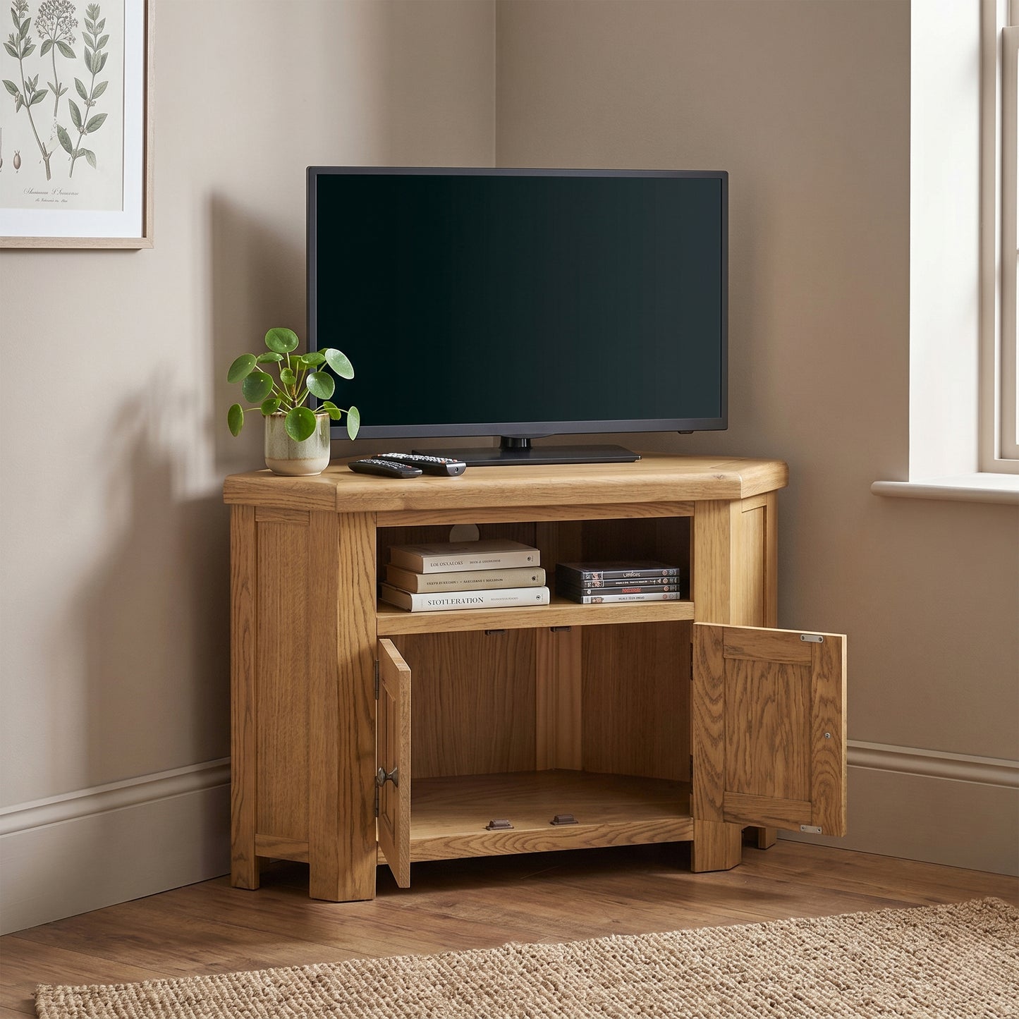 Dorchester Oak Corner TV Unit