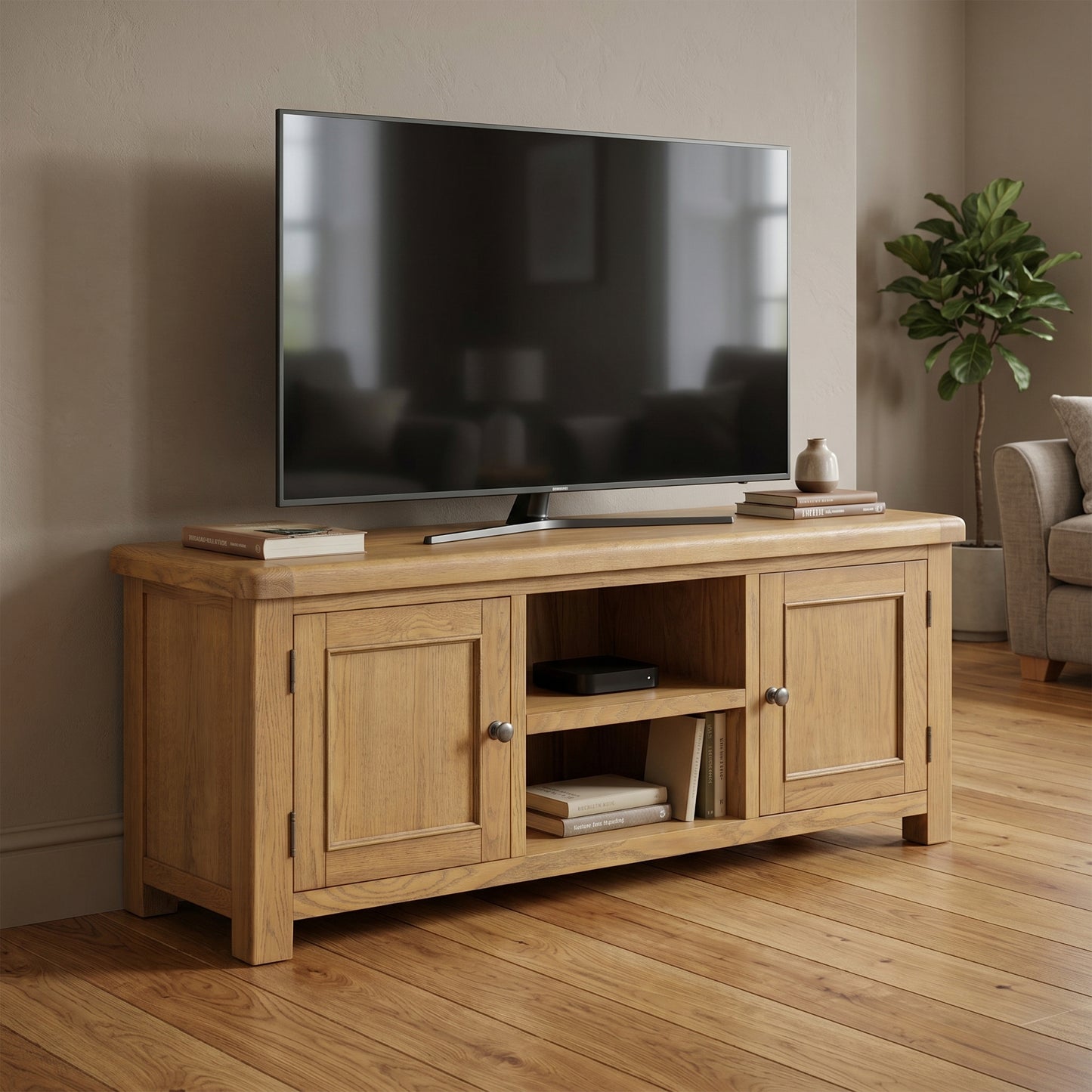 Dorchester Oak Large TV Unit
