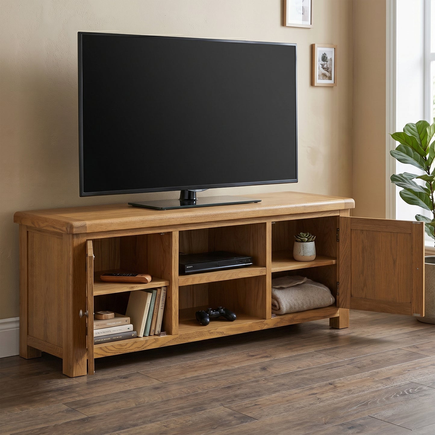 Dorchester Oak Large TV Unit