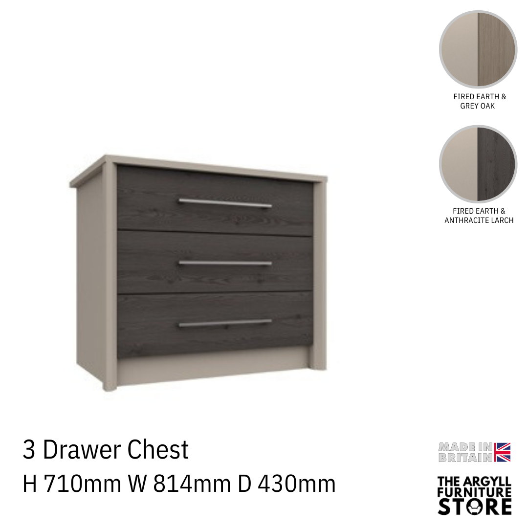 Burford 3 Drawer Chest