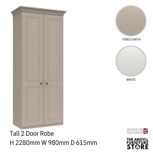 Hadleigh Tall 2 Door Wardrobe