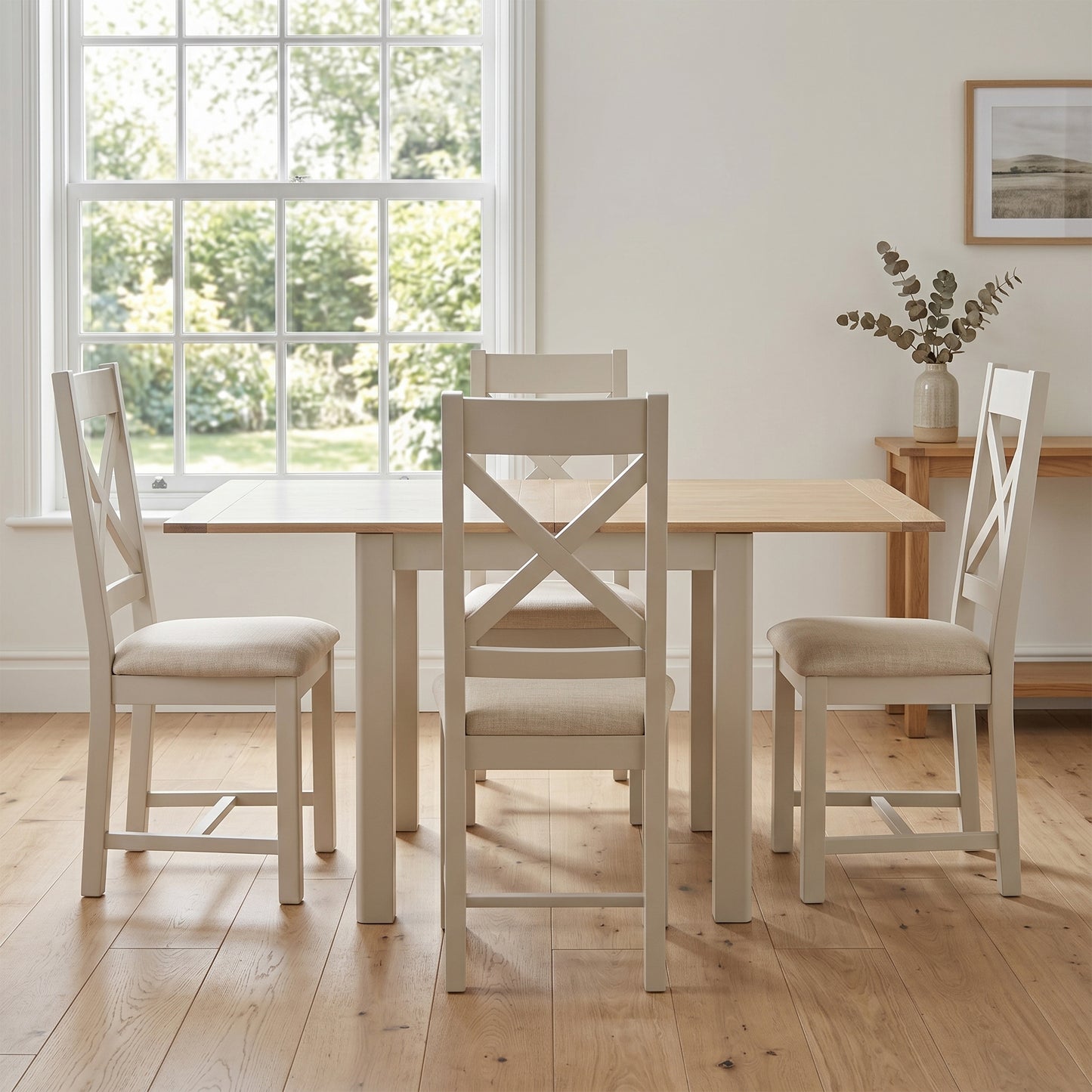 Windermere Square Dining Table Set + 4 Chairs