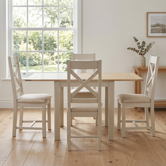 Windermere Square Dining Table Set + 4 Chairs