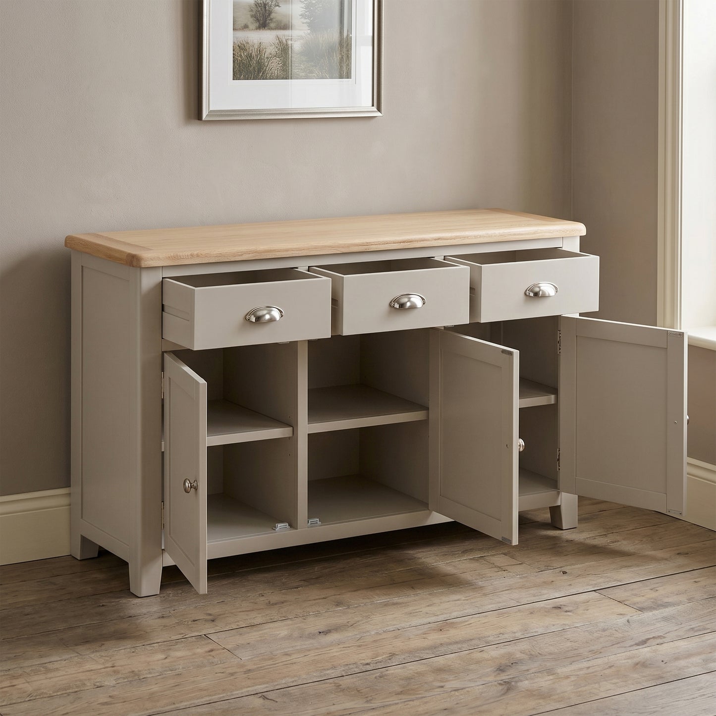Windermere Painted 3 Door Sideboard
