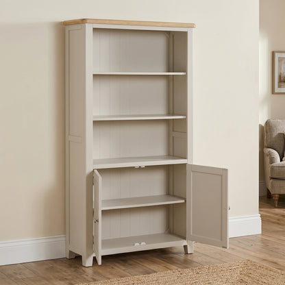 Windermere Painted 2 Door Tall Bookcase