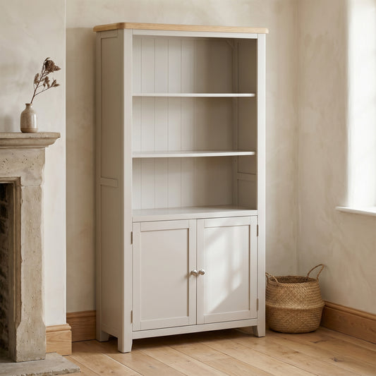 Windermere Painted 2 Door Tall Bookcase