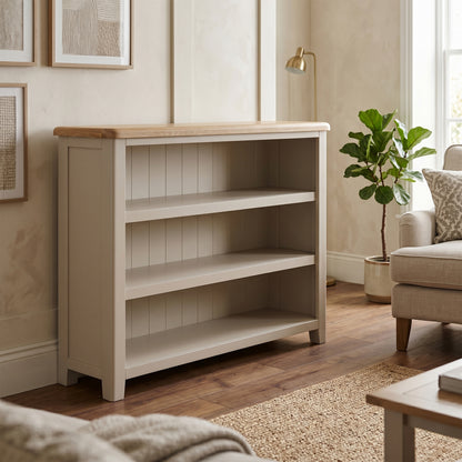 Windermere Painted Wide & Low Bookcase