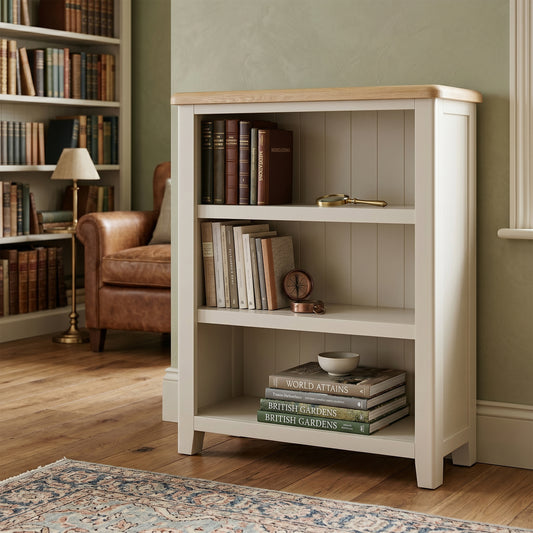 Windermere Painted Wide & Low Bookcase