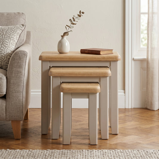 Windermere Painted Lamp & Nest Tables