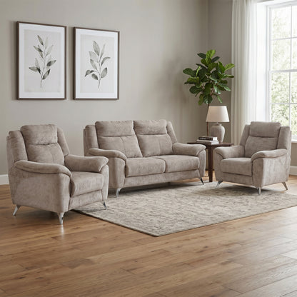 Monroe 3 Seater Electric Recliner & 2 Armchair Set