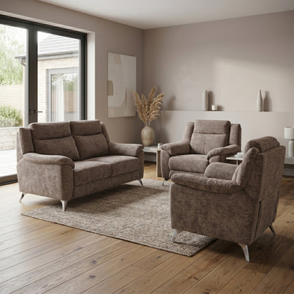 Monroe 3 Seater Electric Recliner & 2 Armchair Set