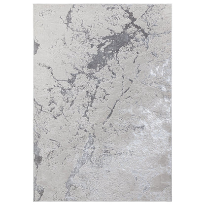 Aurora Solar Metallic Silver Rug