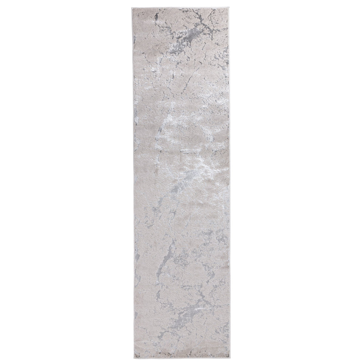 Aurora Solar Metallic Silver Rug