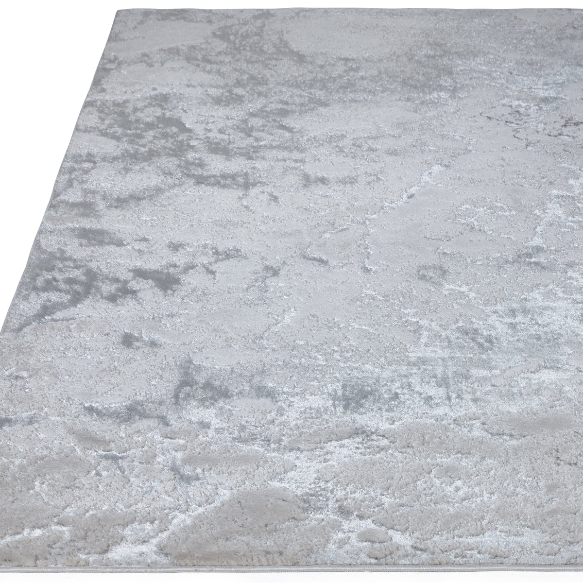 Aurora Solar Metallic Silver Rug