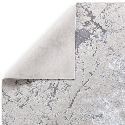 Aurora Solar Metallic Silver Rug