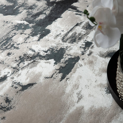 Aurora Galaxy Metallic Gold Rug