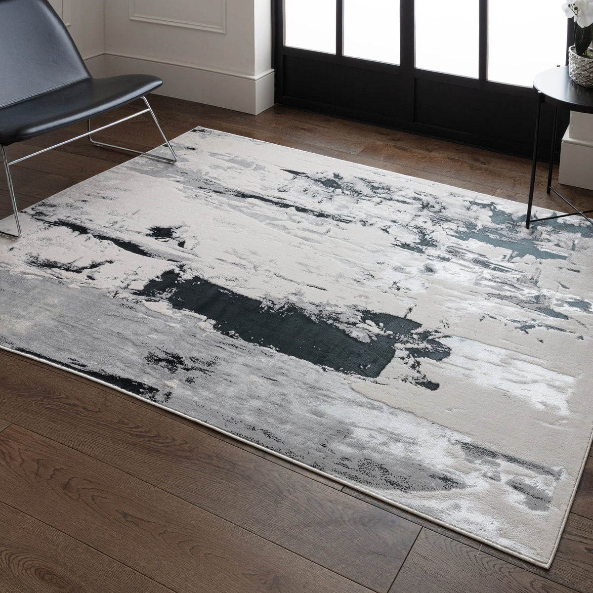Aurora Galaxy Metallic Gold Rug