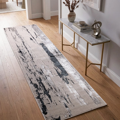 Aurora Galaxy Metallic Gold Rug