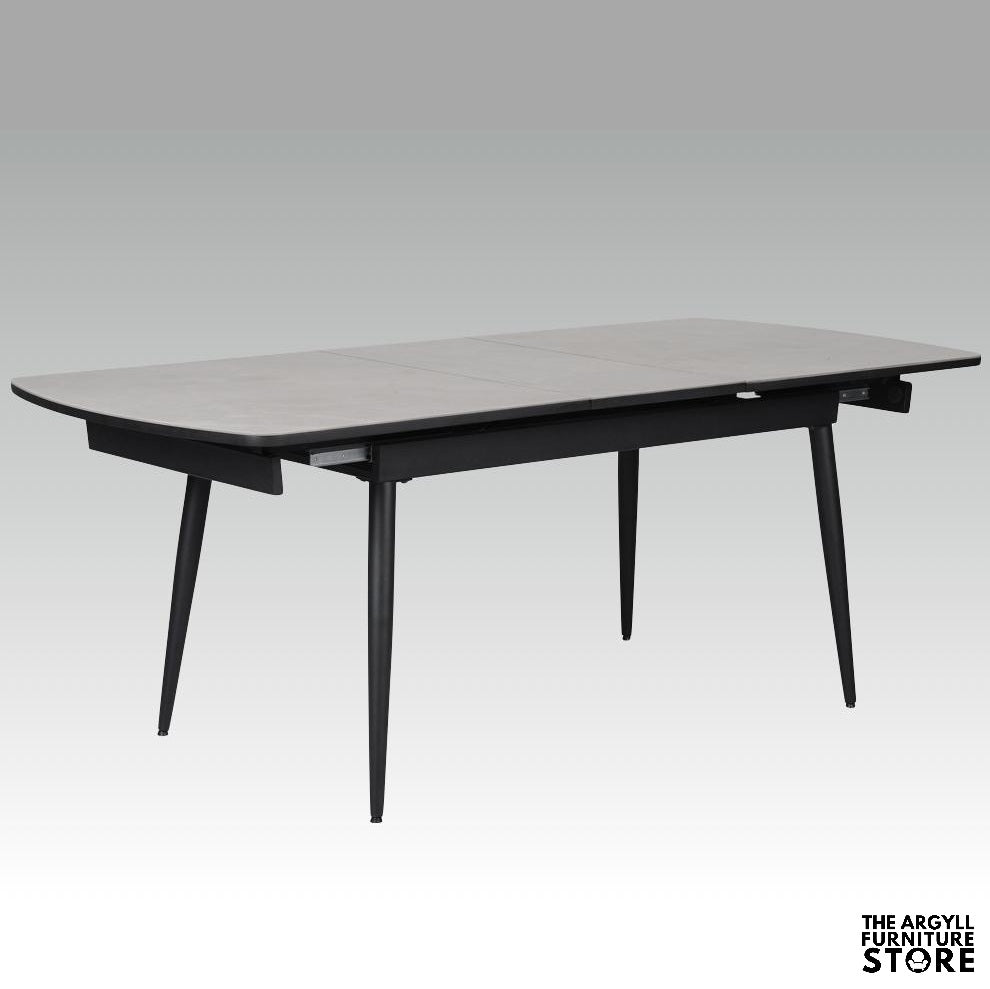 Cassino 160cm Automatic Extension Dining Table Grey