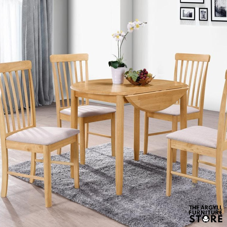 Cologne Round Drop Leaf Dining Set