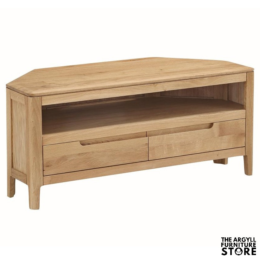 Dunmore Oak Corner TV Unit