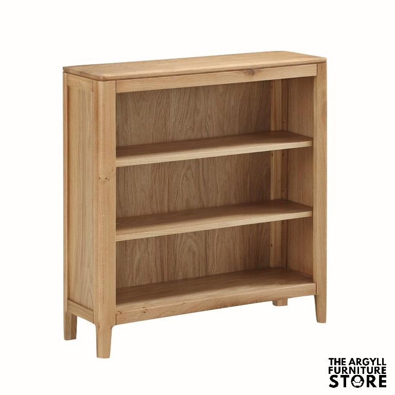 Dunmore Oak Low Bookcase