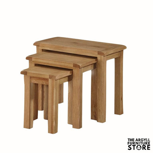 Kilmore Oak Nest Of Tables