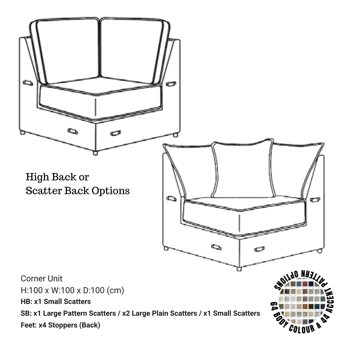 Ariya Corner Sofa System