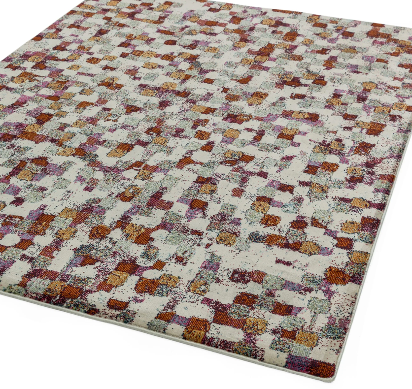 Amelie Pixel Flatweave Multi Colour Rug AM09