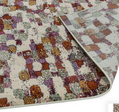 Amelie Pixel Flatweave Multi Colour Rug AM09