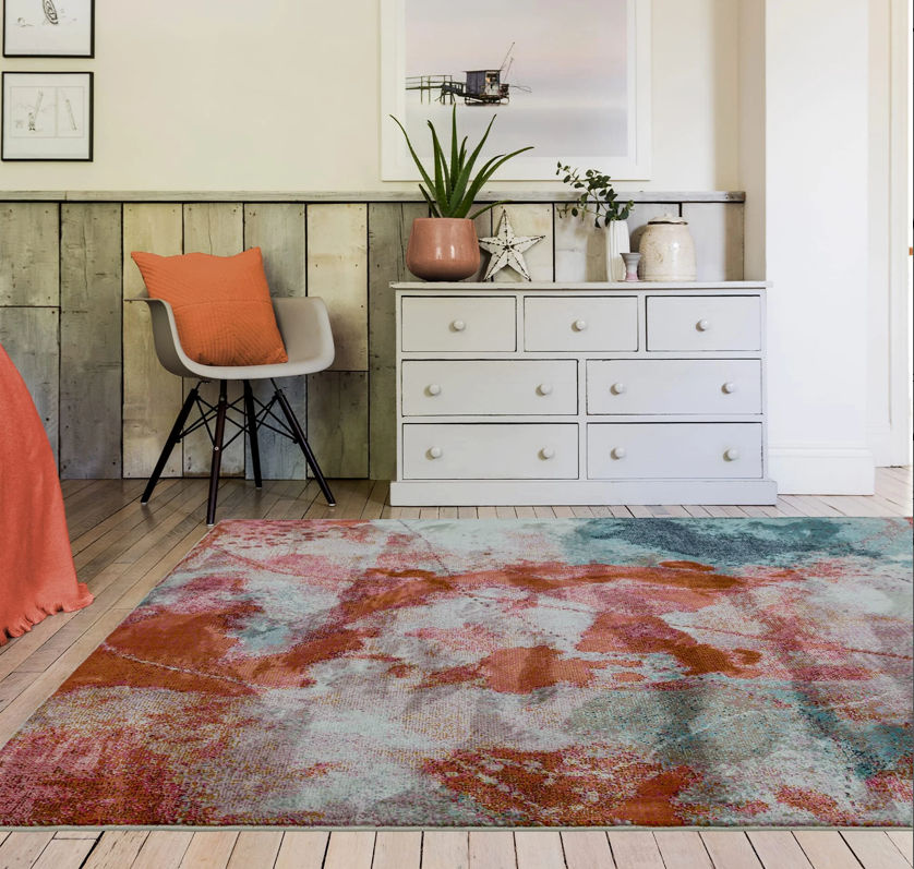 Amelie Sundown Flatweave Multi Colour Rug AM06