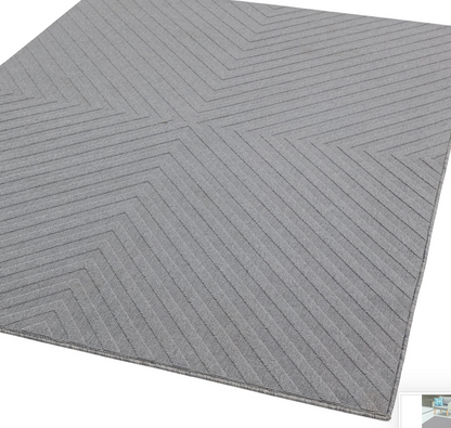 Antibes Light Grey Arrow Indoor/Outdoor Rug AN07