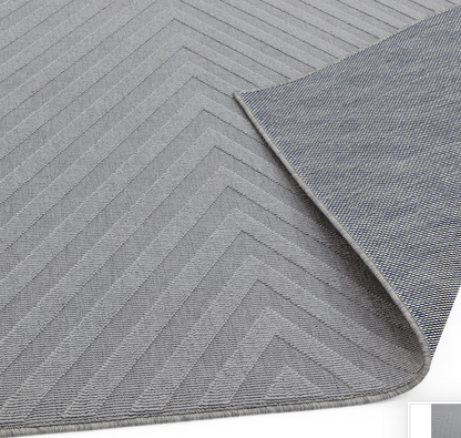 Antibes Light Grey Arrow Indoor/Outdoor Rug AN07