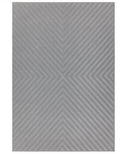 Antibes Light Grey Arrow Indoor/Outdoor Rug AN07