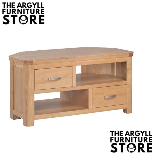 Treviso Oak Corner TV Unit