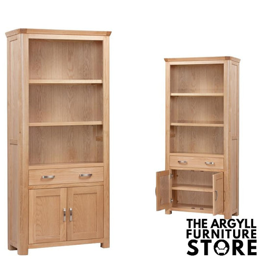 Treviso Oak High Bookcase
