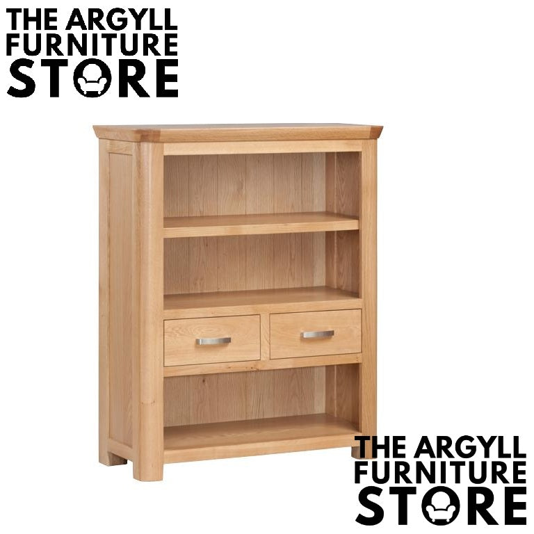 Treviso Oak Low Bookcase