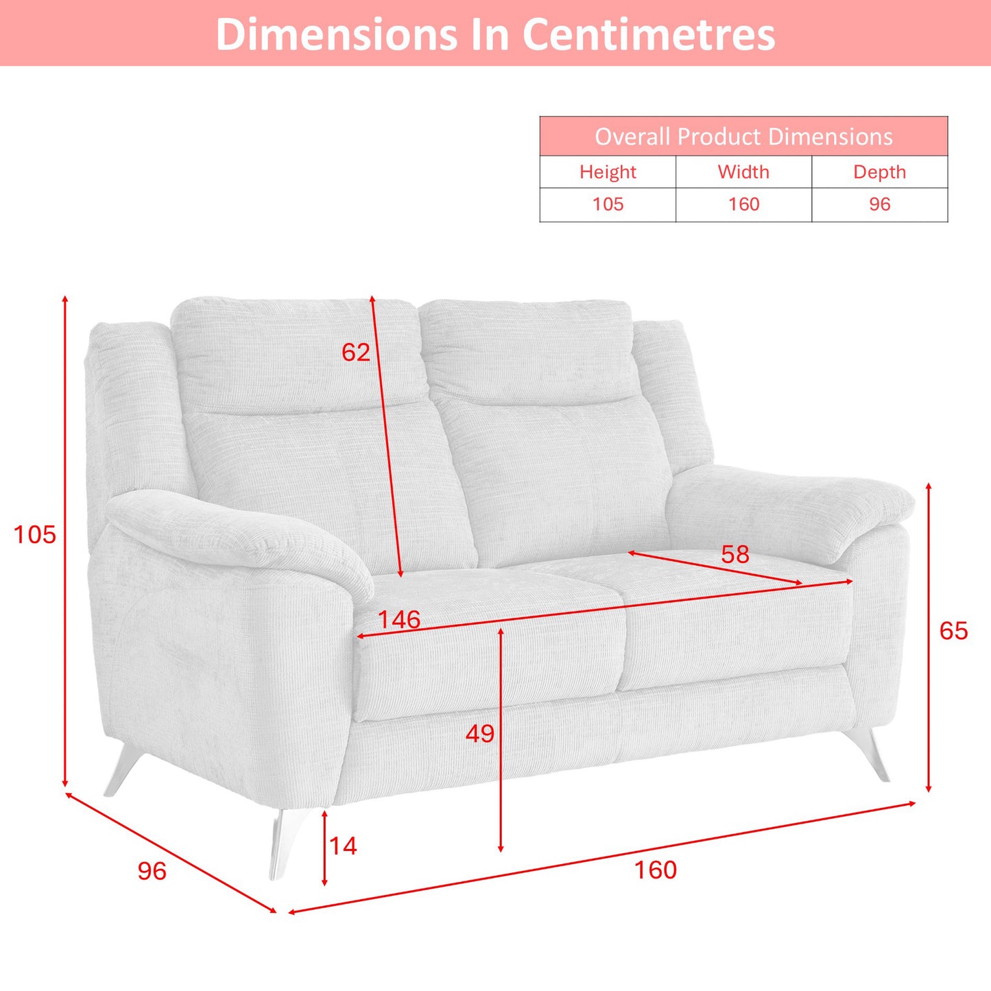 Monroe 2 Seater Electric Recliner