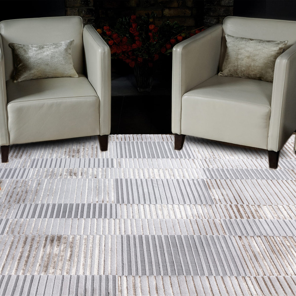 Aurora Ripple Metallic Rug