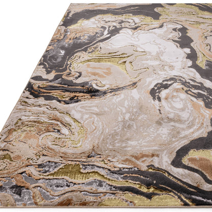 Aurora Marble Metallic Gold Rug